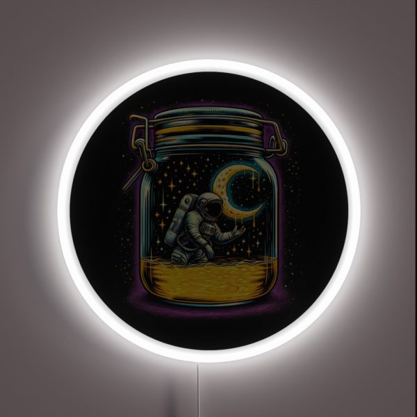 Moonshine Astronaut RGB Neon Sign