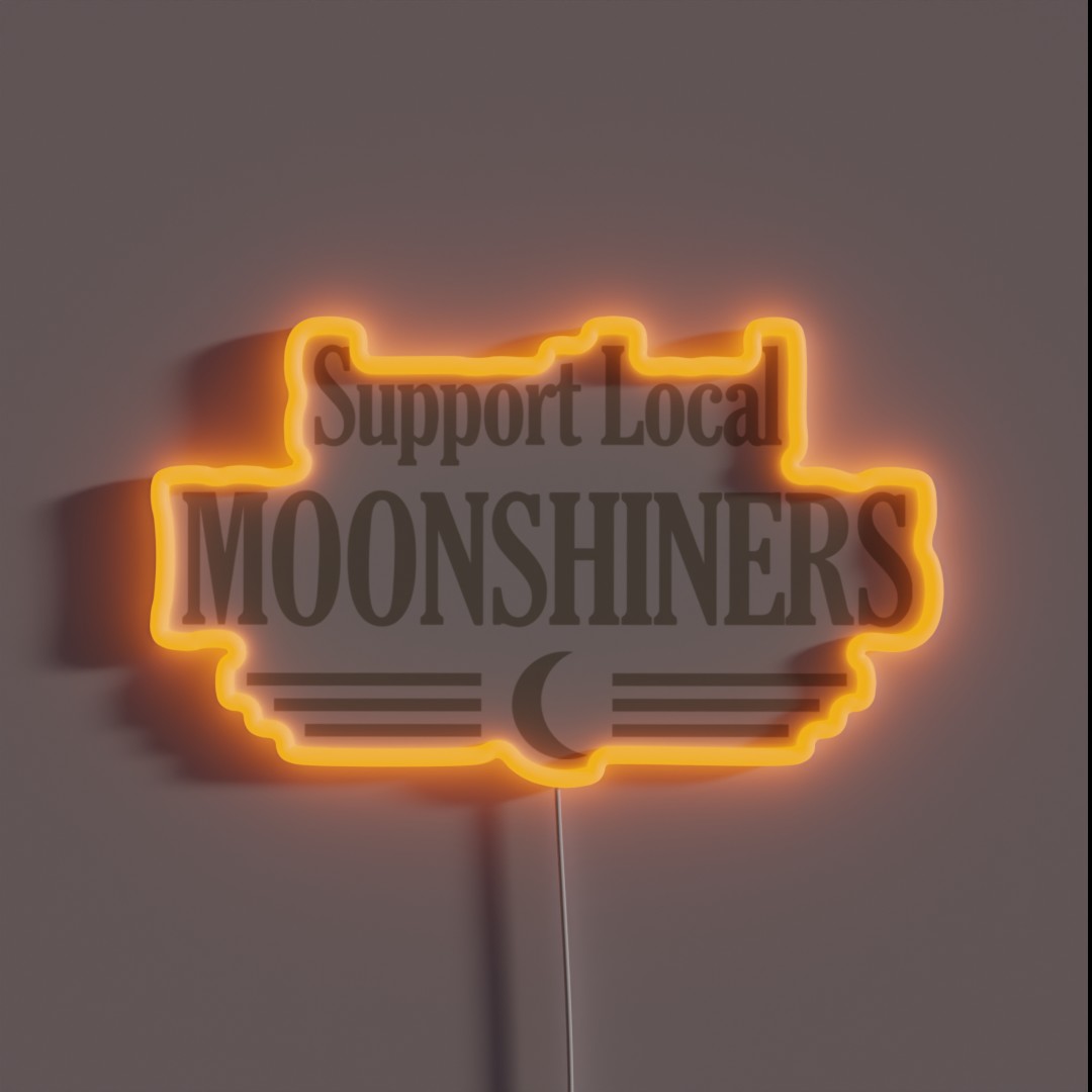 Moonshine Bourbon And Whiskey Moonshiner RGB Neon Sign Moonshine Bourbon And Whiskey Moonshiner RGB Neon Sign