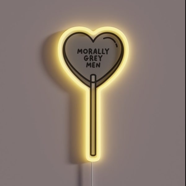 Morally Grey Men RGB Neon Sign