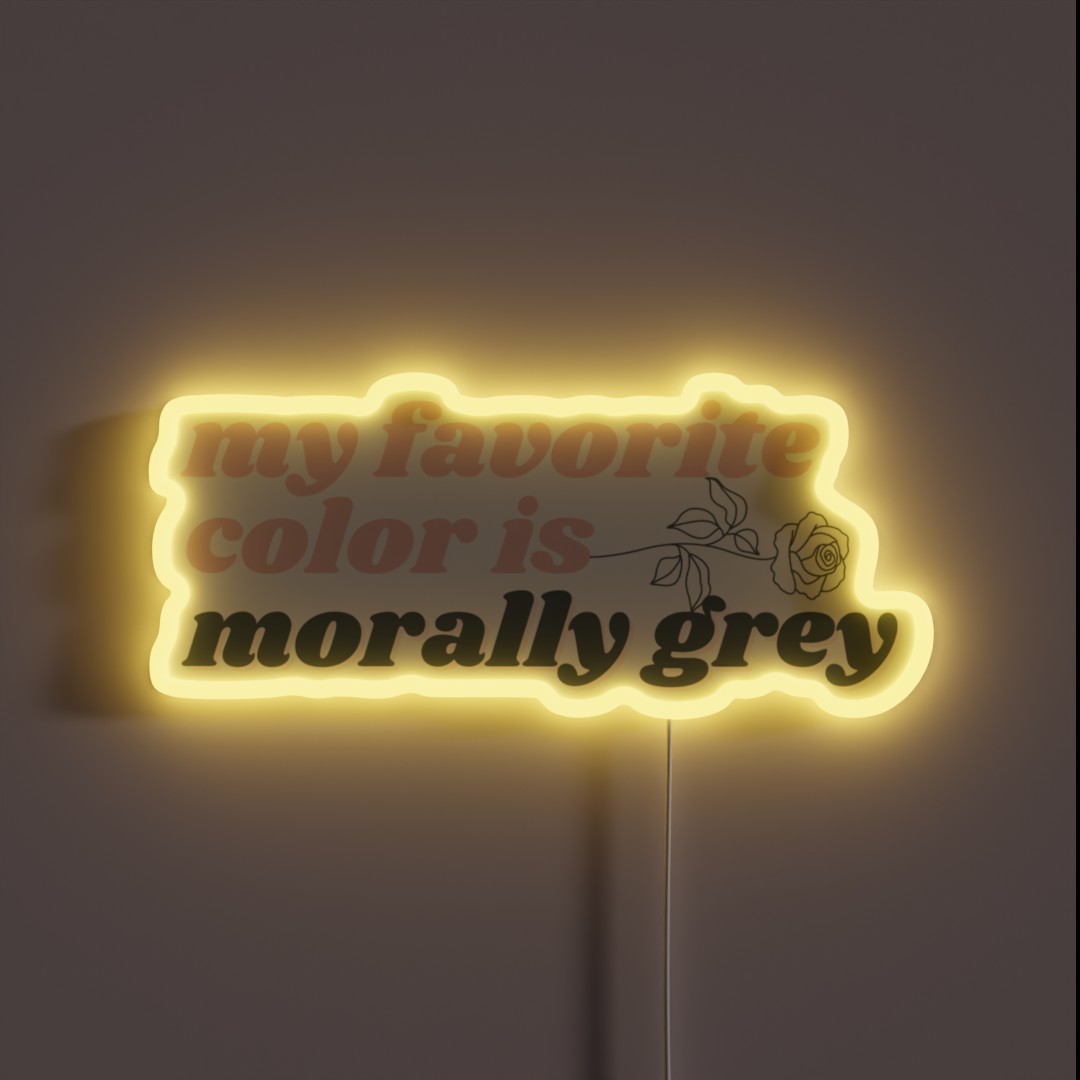 Morally Grey RGB Neon Sign Morally Grey RGB Neon Sign
