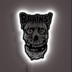 MORE BRAINS RGB Neon Sign MORE BRAINS RGB Neon Sign