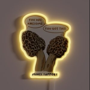 Morel Support RGB Neon Sign