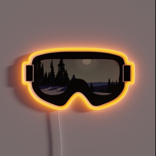 Morning Goggles Goggle Art Dopeyart RGB Neon Sign