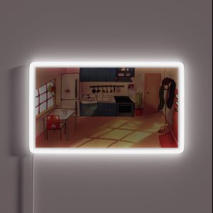 Morning Kitchen Background Illustration RGB Neon Sign Morning Kitchen Background Illustration RGB Neon Sign