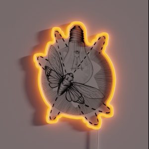 Moth To The Flame RGB Neon Sign Moth To The Flame RGB Neon Sign