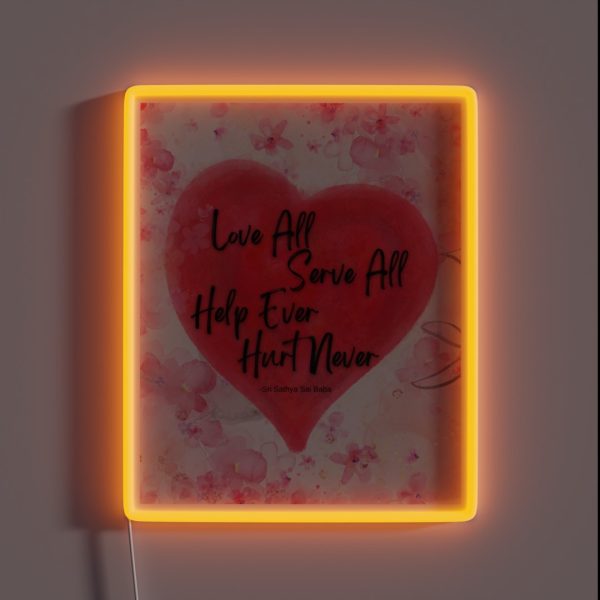 Motivational Quote RGB Neon Sign