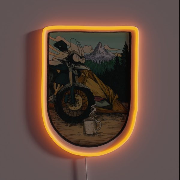 Moto Camp Life RGB Neon Sign