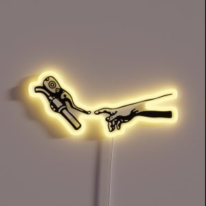 Motorcycle Hand RGB Neon Sign