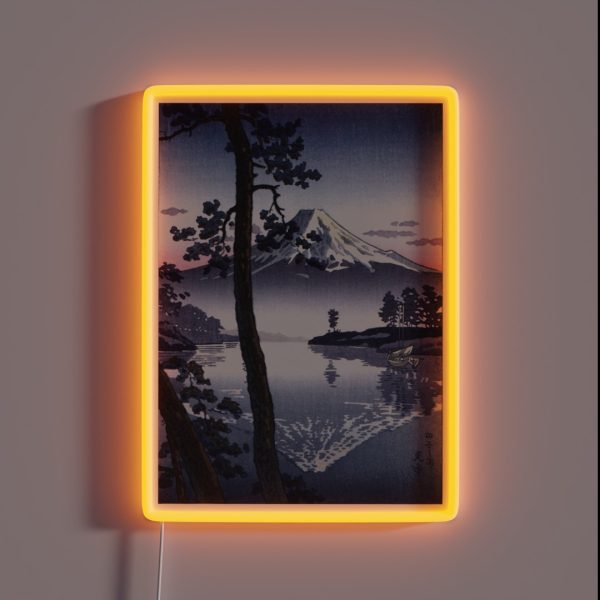 Mount Fuji From Tago Bay RGB Neon Sign