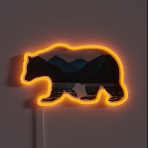 Mountain Bear RGB Neon Sign