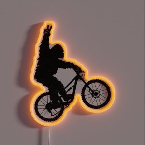 Mountain Bike Bigfoot MTB Biking Cycling Funny Biker Present RGB Neon Sign