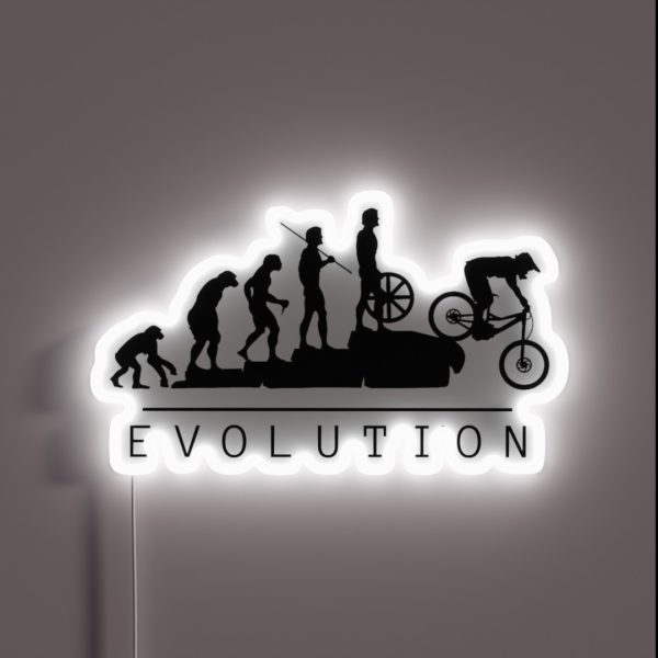 Mountain Bike Evolution RGB Neon Sign