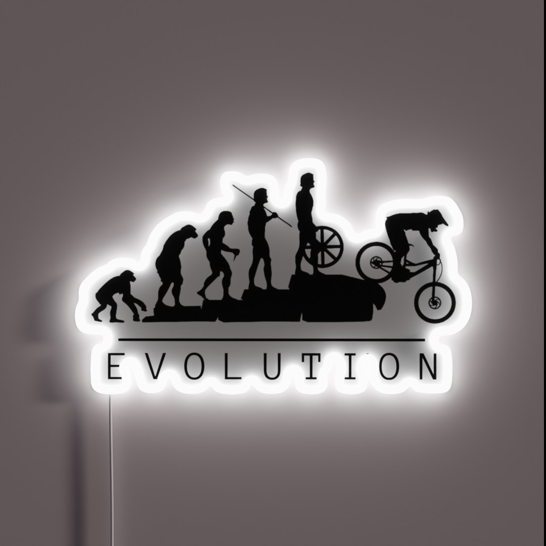Mountain Bike Evolution RGB Neon Sign Mountain Bike Evolution RGB Neon Sign