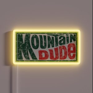 Mountain Dude RGB Neon Sign