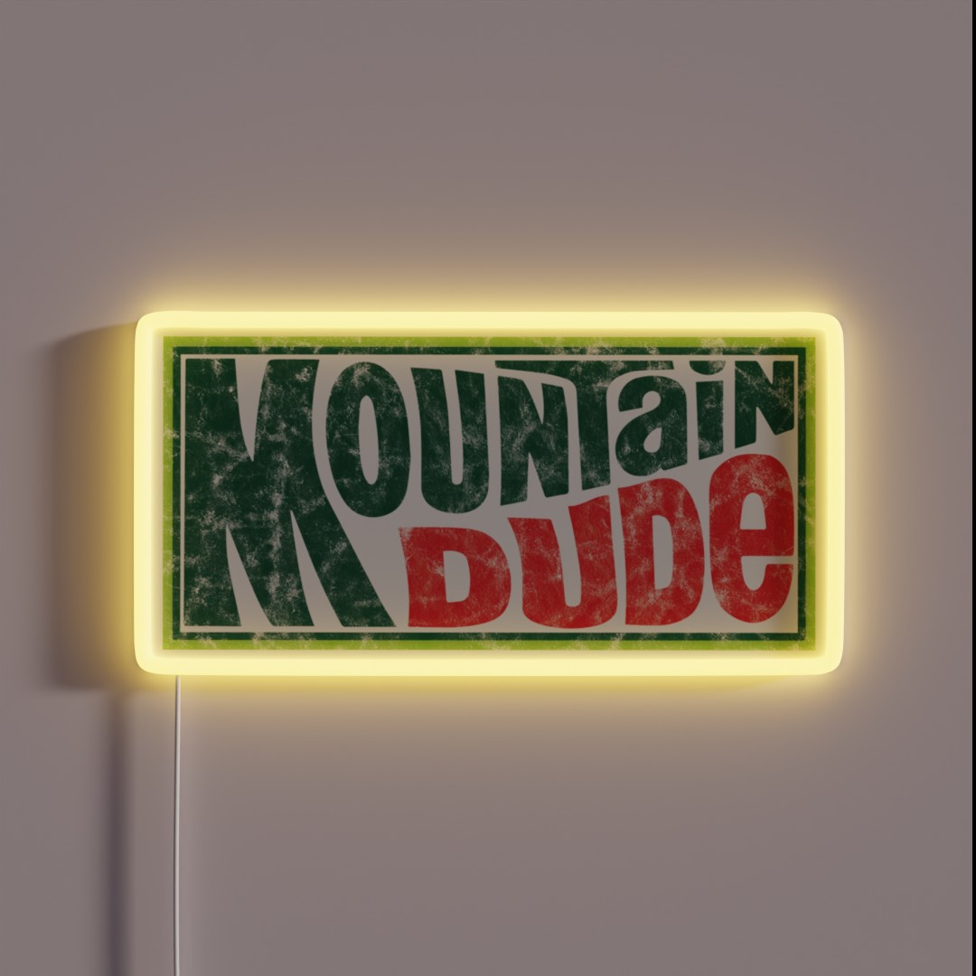 Mountain Dude RGB Neon Sign Mountain Dude RGB Neon Sign