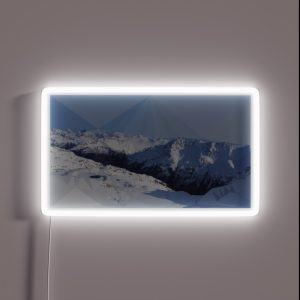 Mountain Low Poly RGB Neon Sign