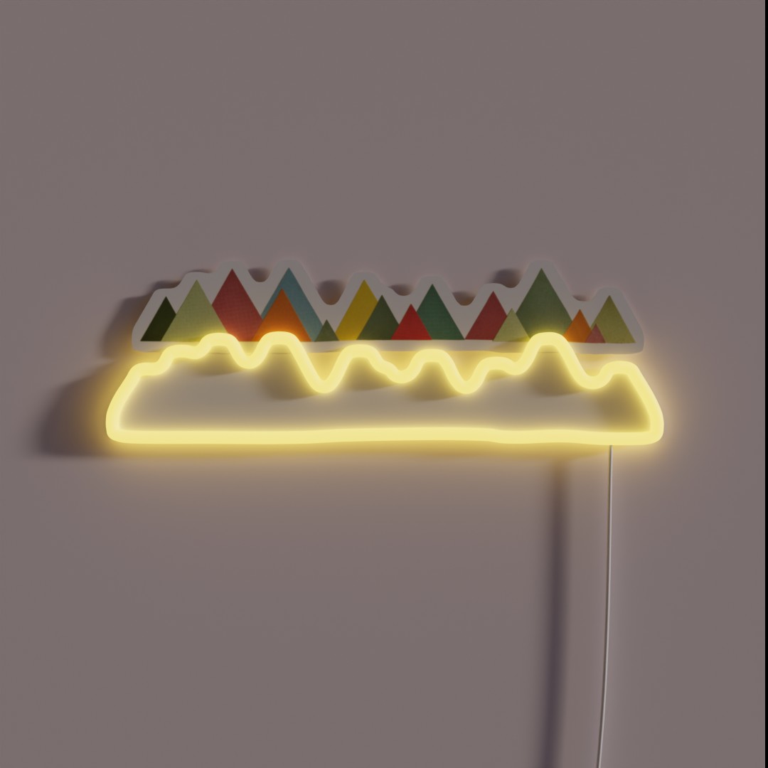 Mountain Range RGB Neon Sign Mountain Range RGB Neon Sign