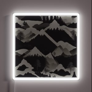 Mountain Ranges RGB Neon Sign