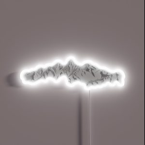 Mountain Ranges RGB Neon Sign