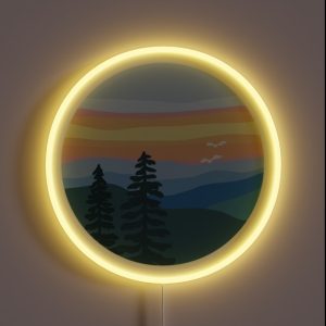 Mountain Sunset RGB Neon Sign Mountain Sunset RGB Neon Sign