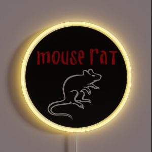 Mouse Rat Logo Parks And Rec RGB Neon Sign