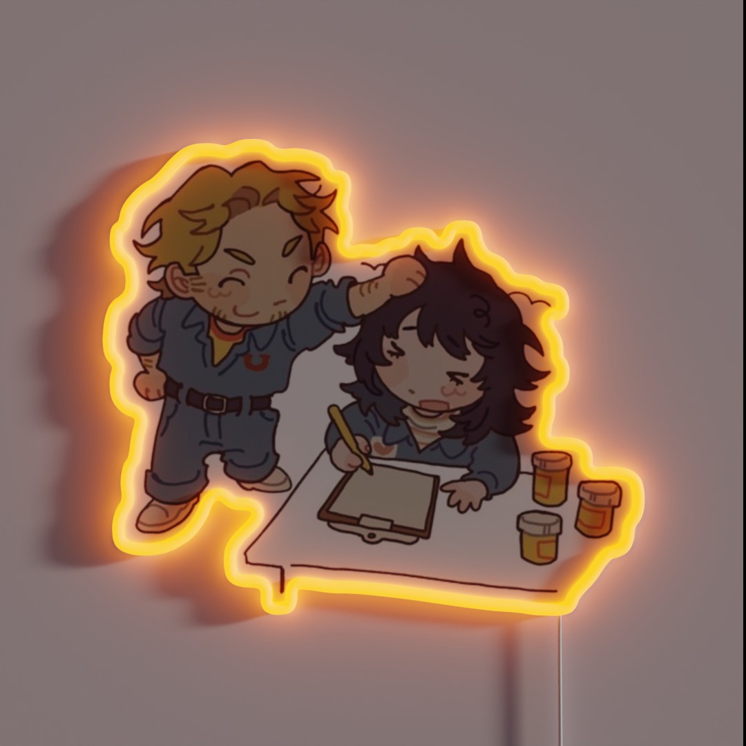 Mouthwashing Anya And Jimmy RGB Neon Sign Mouthwashing Anya And Jimmy RGB Neon Sign