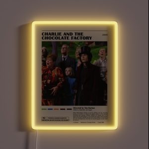 Movie Poster Design RGB Neon Sign
