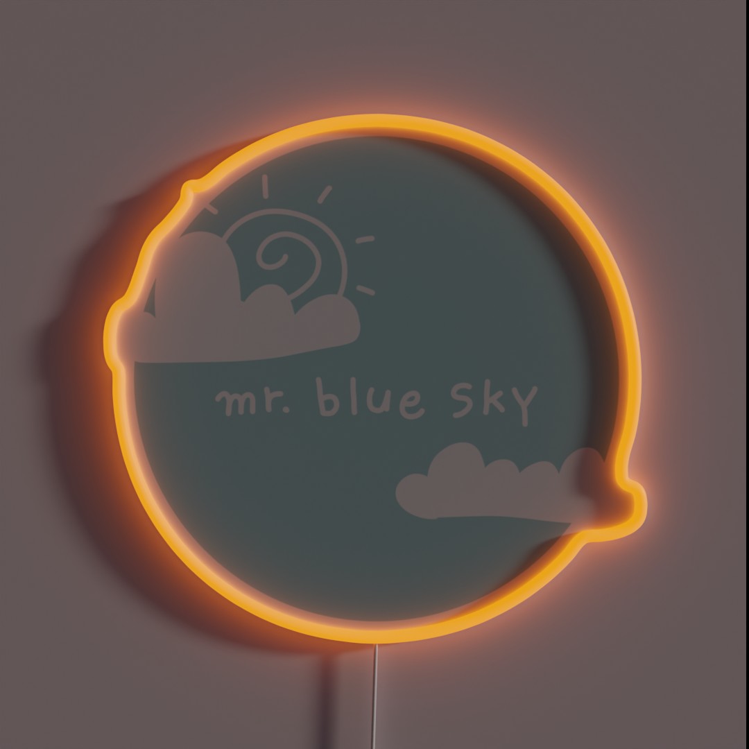 Mr Blue Sky RGB Neon Sign Mr Blue Sky RGB Neon Sign