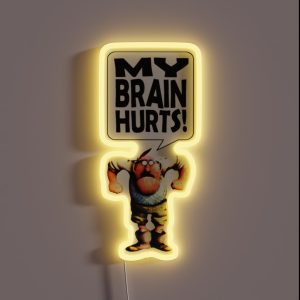 Mr Gumby My Brain Hurts RGB Neon Sign Mr Gumby My Brain Hurts RGB Neon Sign