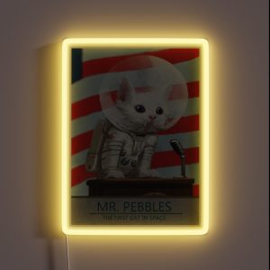 Mr Pebbles Fallout Inspired Wall Art Home Decor HECKINFAROUT RGB Neon Sign