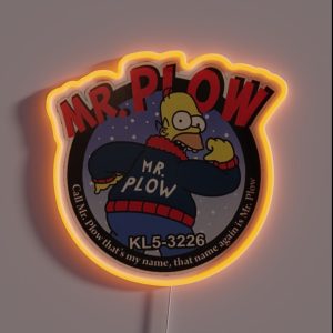 Mr Plow RGB Neon Sign