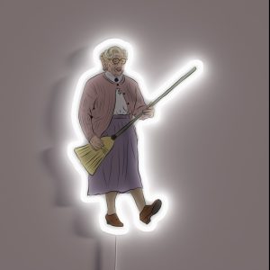 Mrs Doubtfire Rocking Out RGB Neon Sign