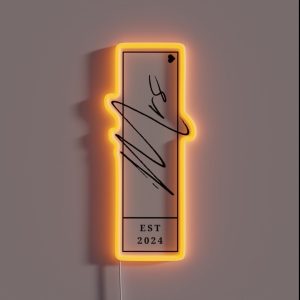 Mrs Est 2024 Just Married Wedding Wife Mr And Mrs Gifts RGB Neon Sign