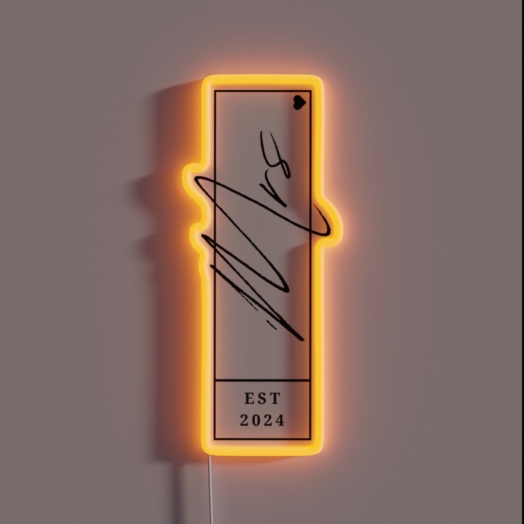 Mrs Est 2024 Just Married Wedding Wife Mr And RGB Neon Sign Mrs Est 2024 Just Married Wedding Wife Mr And RGB Neon Sign