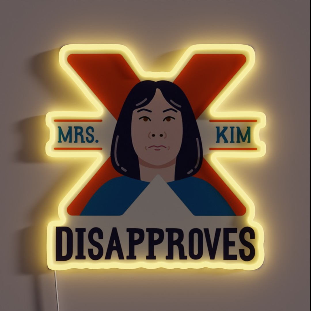 Mrs Kim Disapproves Art RGB Neon Sign Mrs Kim Disapproves Art RGB Neon Sign