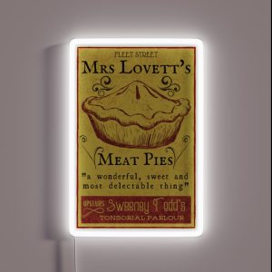 Mrs Lovett S Meat Pies Sweeney Todd Musical RGB Neon Sign