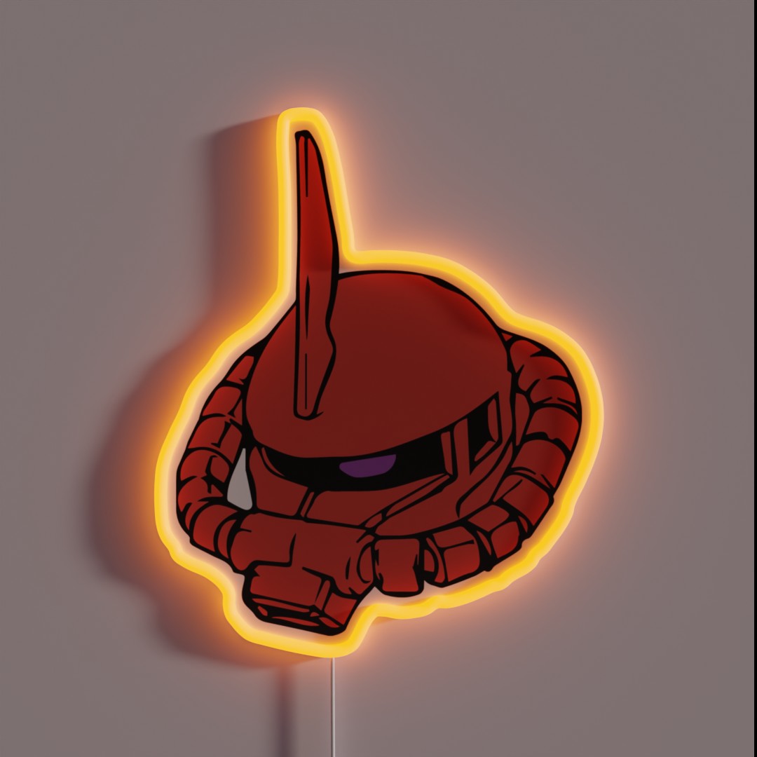 MS 06S Char S Zaku II Gundam RGB Neon Sign MS 06S Char S Zaku II Gundam RGB Neon Sign