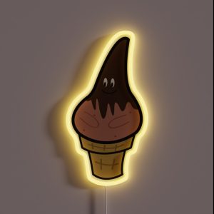 MS Paint Patrick Star Ice Cream RGB Neon Sign