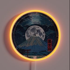 Mt Fuji Night LP Sky RGB Neon Sign