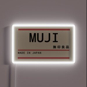 Muji Inspired Tag RGB Neon Sign Muji Inspired Tag RGB Neon Sign