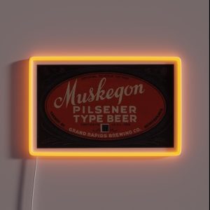 Muskegon Pilsner Type Beer RGB Neon Sign