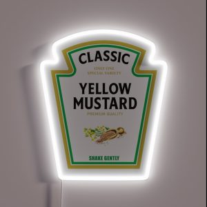 Mustard Halloween 2023 Costume Matching Family Group Couple Mayo Ketchup RGB Neon Sign