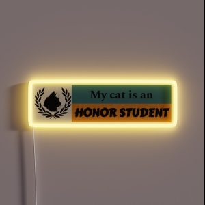 My Cat Is An Honor Student RGB Neon Sign My Cat Is An Honor Student RGB Neon Sign