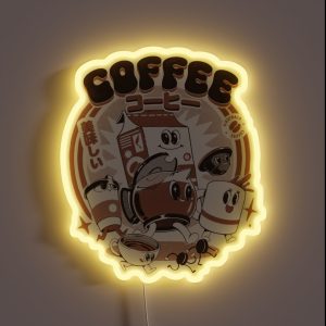My Coffee Friends RGB Neon Sign