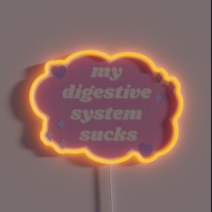 My Digestive System Sucks Pastel RGB Neon Sign