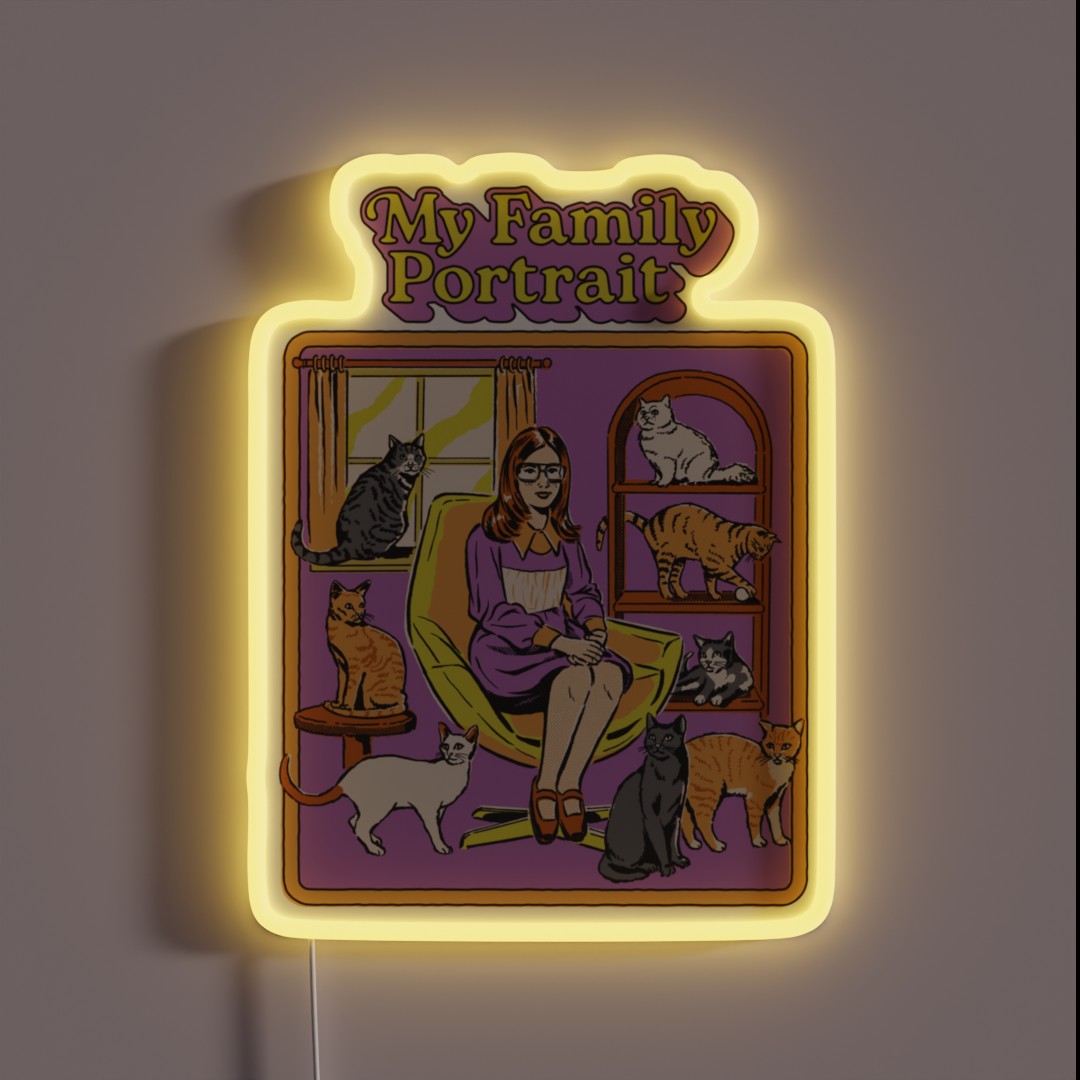 My Family Portrait RGB Neon Sign My Family Portrait RGB Neon Sign