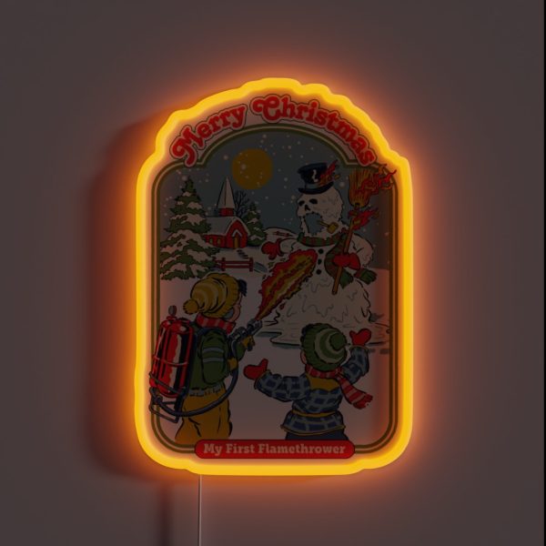 My First Flamethrower RGB Neon Sign