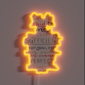 My Grace Is Sufficient For You RGB Neon Sign