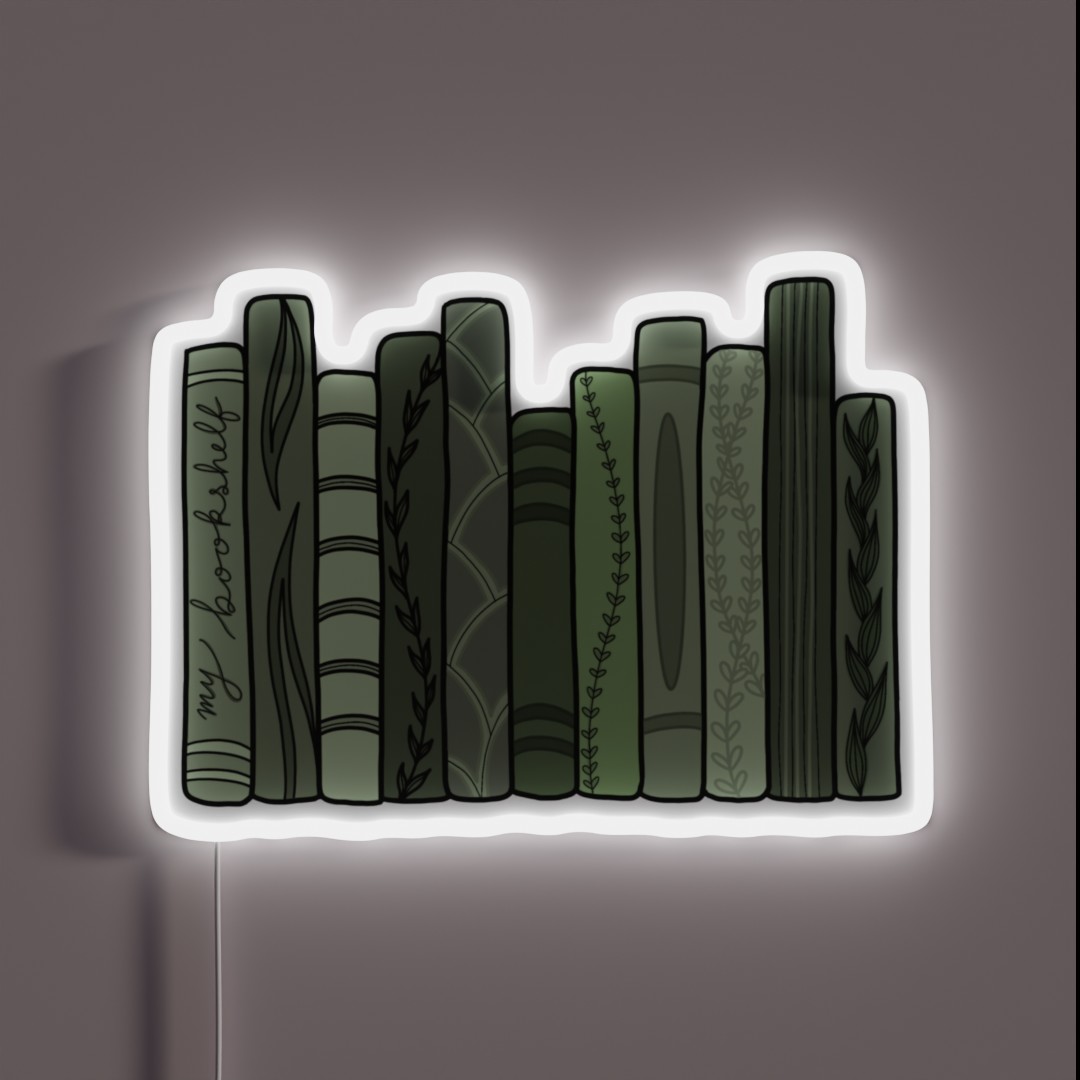 My Green Bookshelf RGB Neon Sign My Green Bookshelf RGB Neon Sign