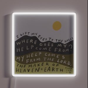 My Help Comes From The Lord RGB Neon Sign